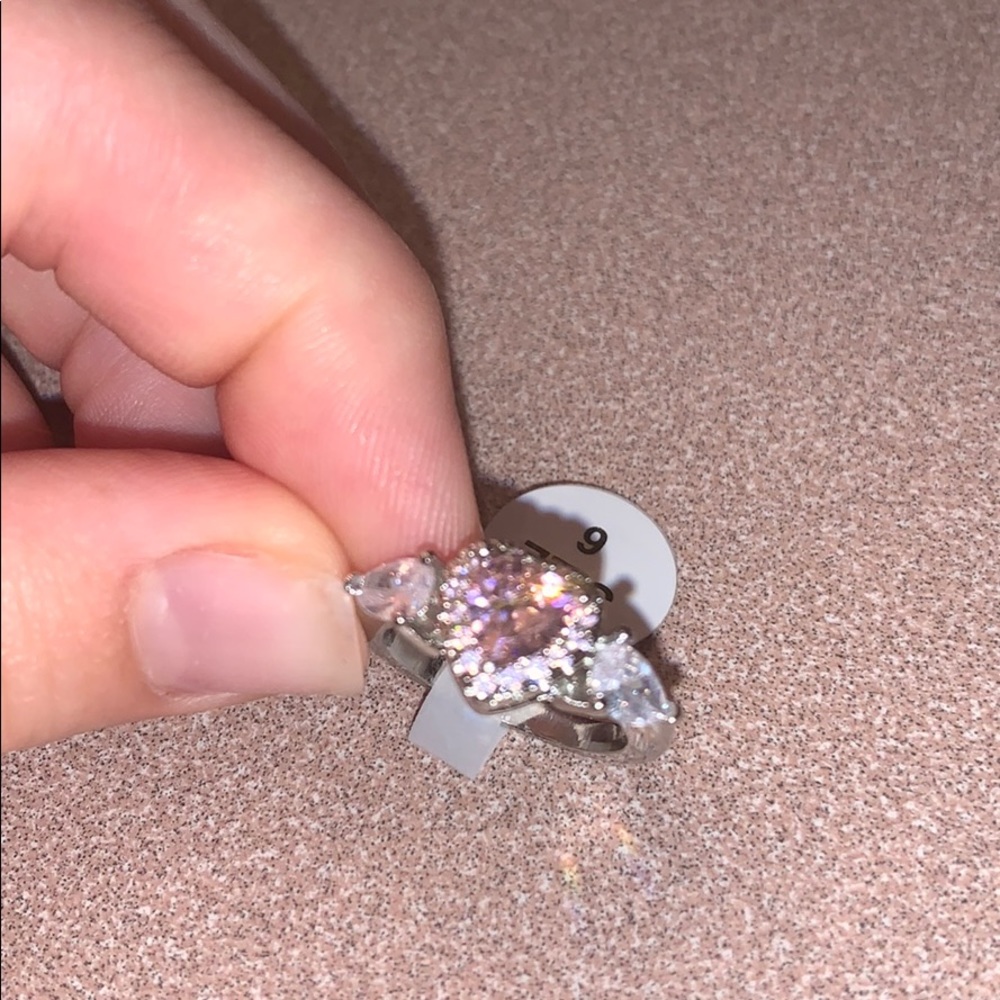 Beautiful Sterling Silver and Crystal Ring